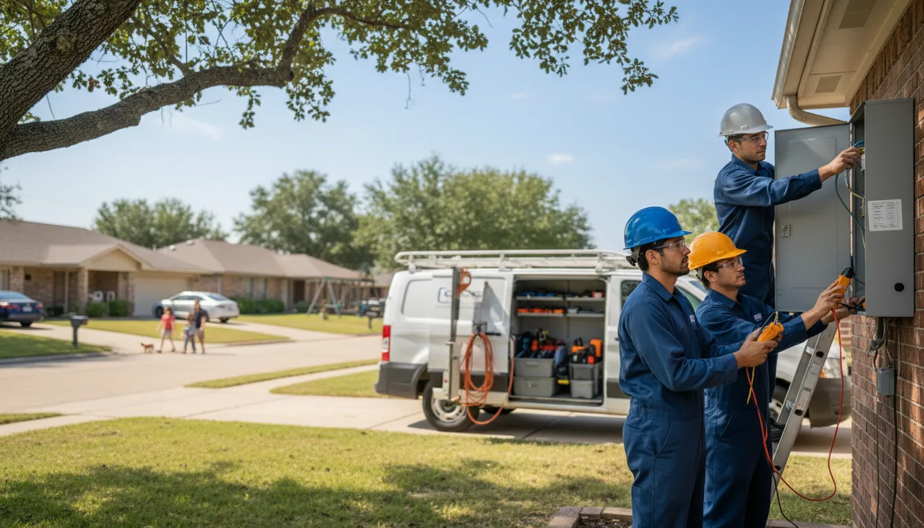 Certified electrician providing emergency electrical services in Pecos, TX